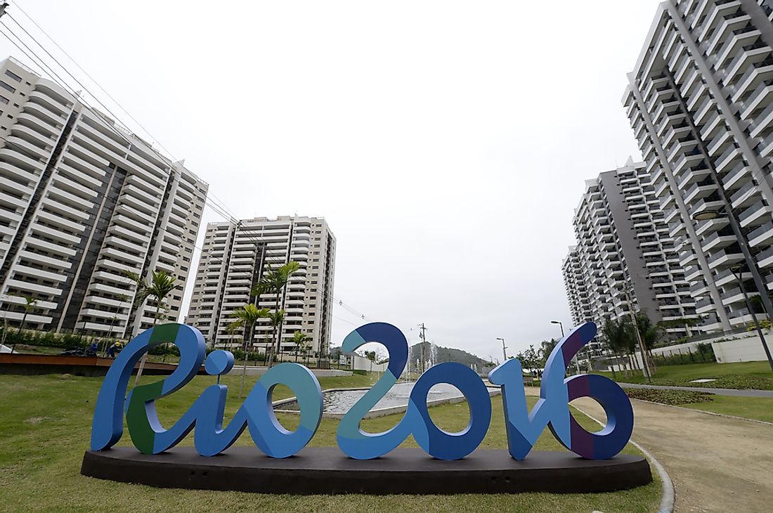 The olympic village is seen here in Rio de Janeiro, Brazil. Rio de Janeiro hosted the 2016 Summer Olympics. 