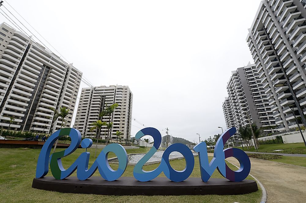 The olympic village is seen here in Rio de Janeiro, Brazil. Rio de Janeiro hosted the 2016 Summer Olympics. 