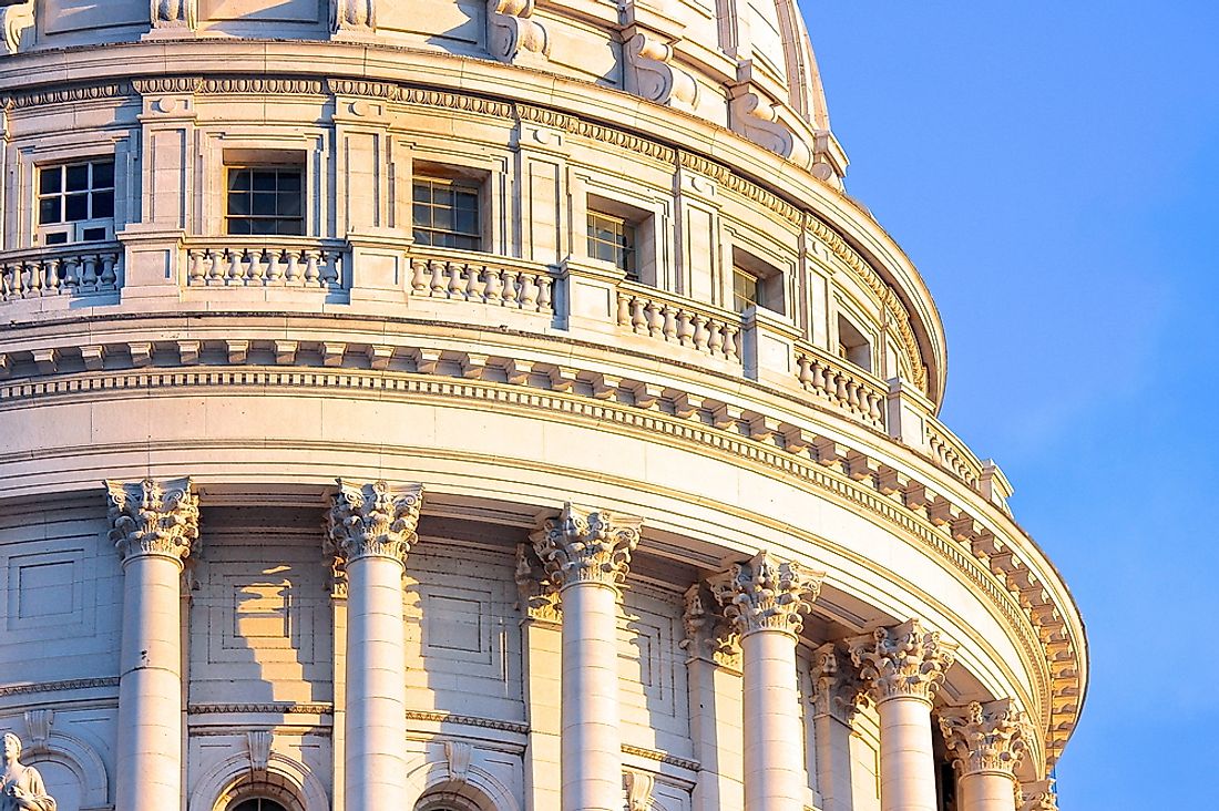 The Wisconsin State Capitol in Madison, Wisconsin. 