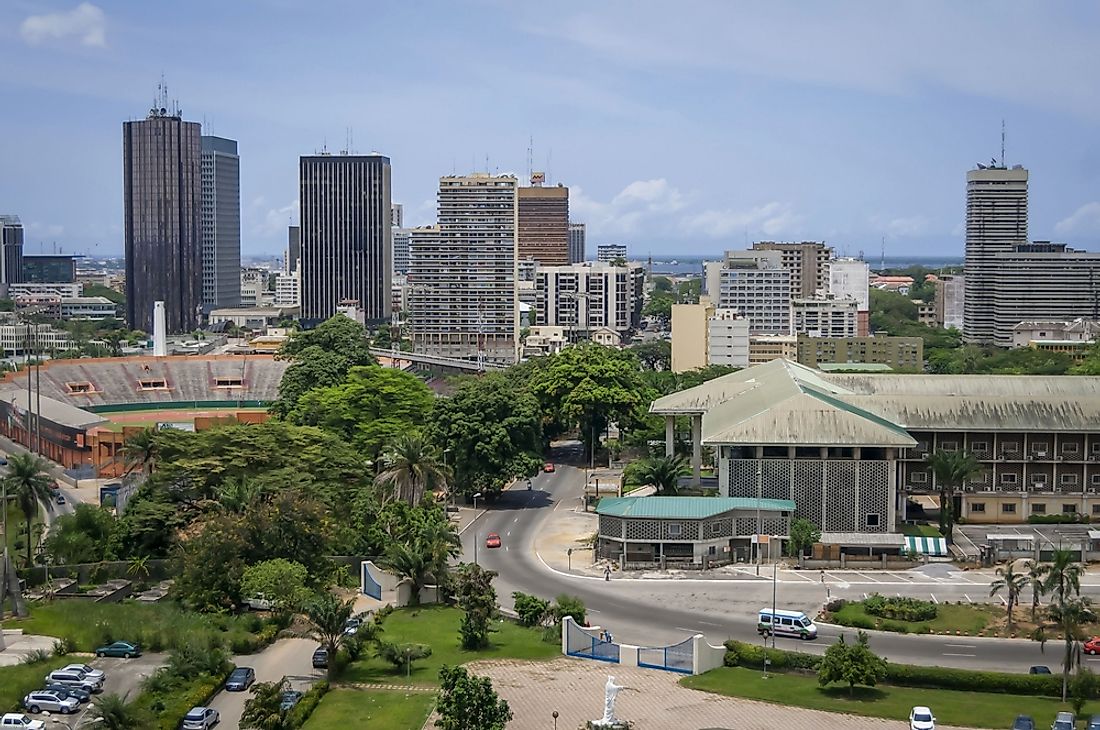 Abidjan, Ivory Coast. Editorial credit: Roman Yanushevsky / Shutterstock.com.