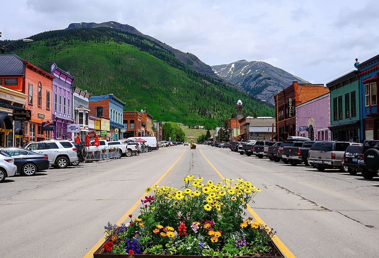 Flowers along Greene Street in Silverton, Colorado. Image credit Ian Dewar Photography via Shutterstock
