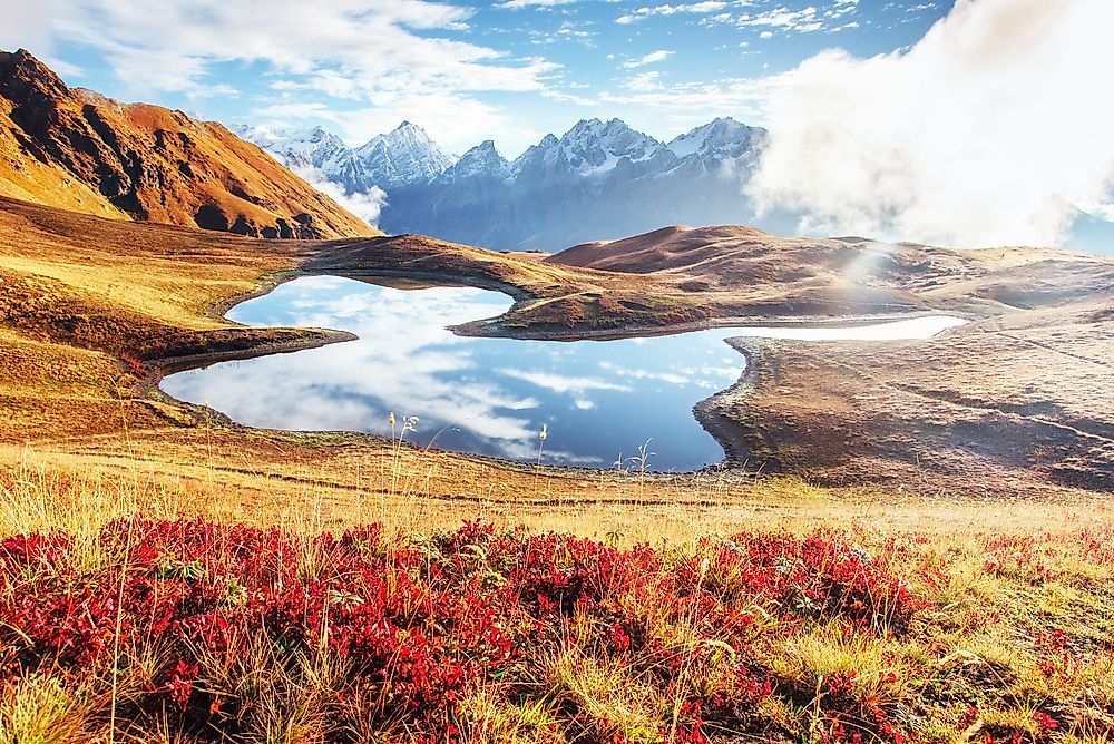 The Caucasus Mountains. 