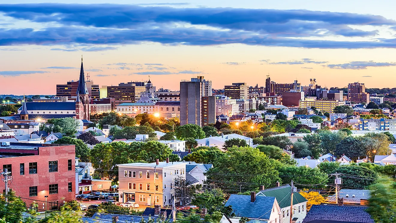 Portland, Maine, USA downtown skyline.