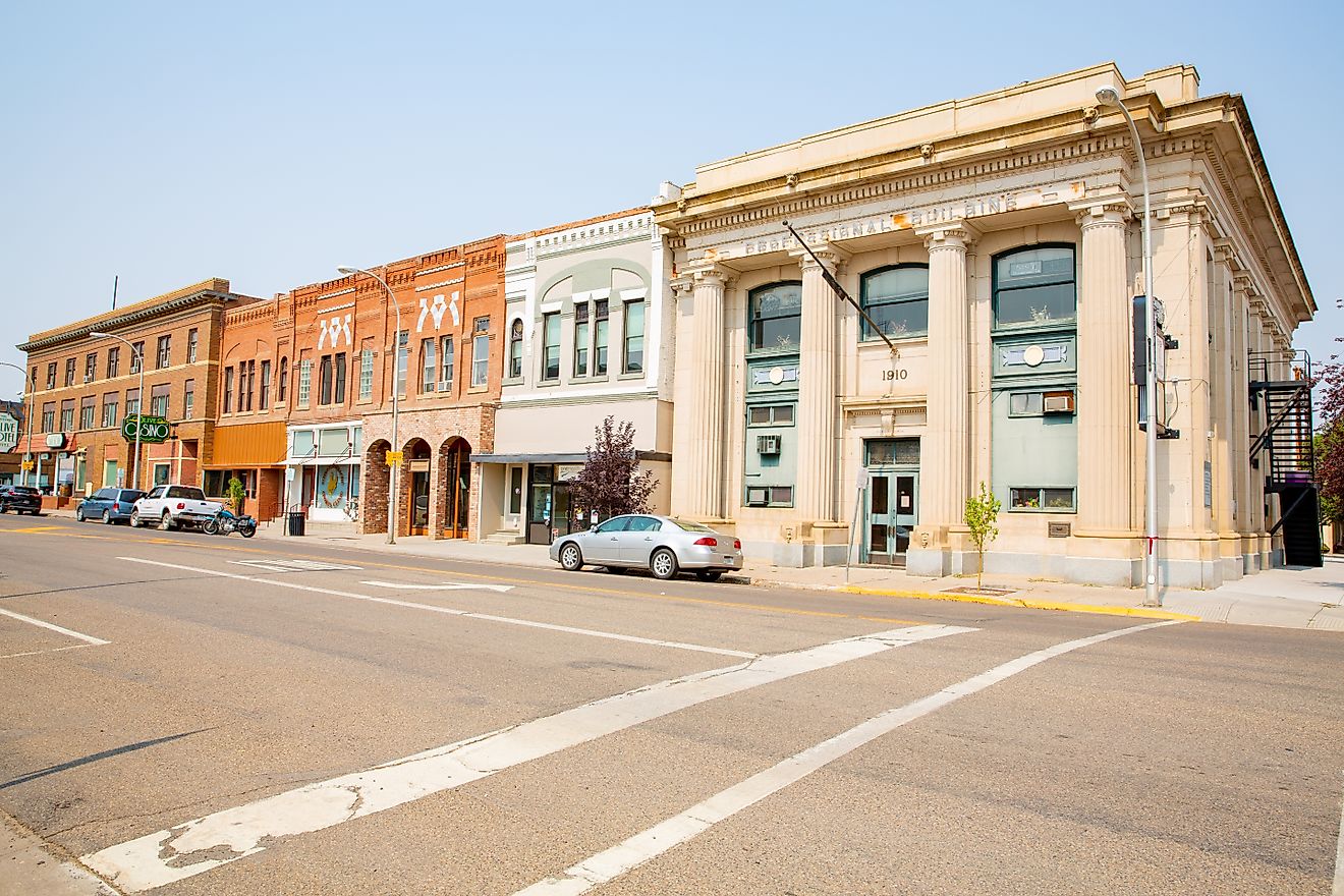 Street view of Miles City, Montana. Editorial credit: Traveller70 / Shutterstock.com