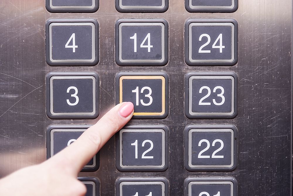 In some areas of the world, the 13th floor is considered unlucky.
