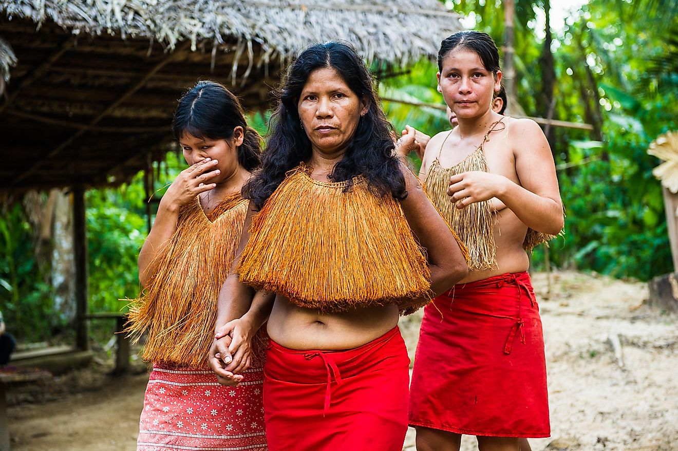 Unidentified Amazonian indigenous people. Credit: Anton_Ivanov / Shutterstock.com