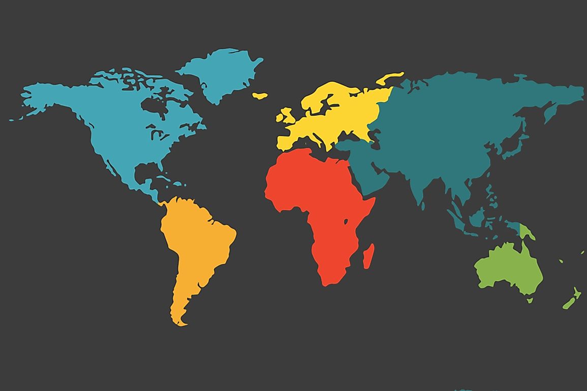 The seven continent model of the world. 