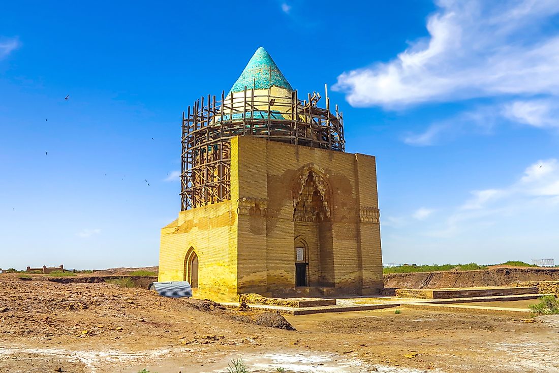 Kunya-Urgench, a UNESCO World Heritage Site in Turkmenistan. 