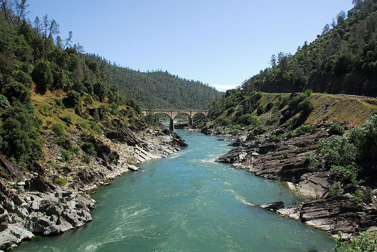 South Fork of the American River in the Gold Country near Auburn, California. 