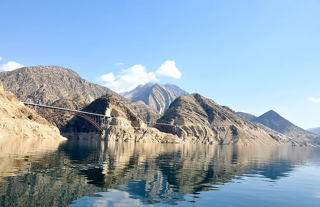 The Karun River in Iran. 