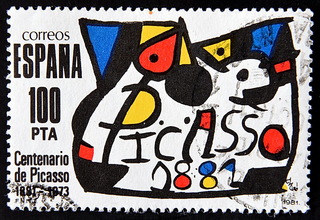 A Spanish stamp honoring Picasso. Photo credit: neftali / Shutterstock.com.