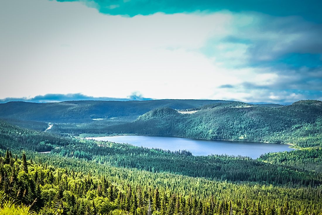 95% of the province of Newfoundland and Labrador is considered to be provincial Crown Land. Editorial credit: Vadim Illarionov / Shutterstock.com
