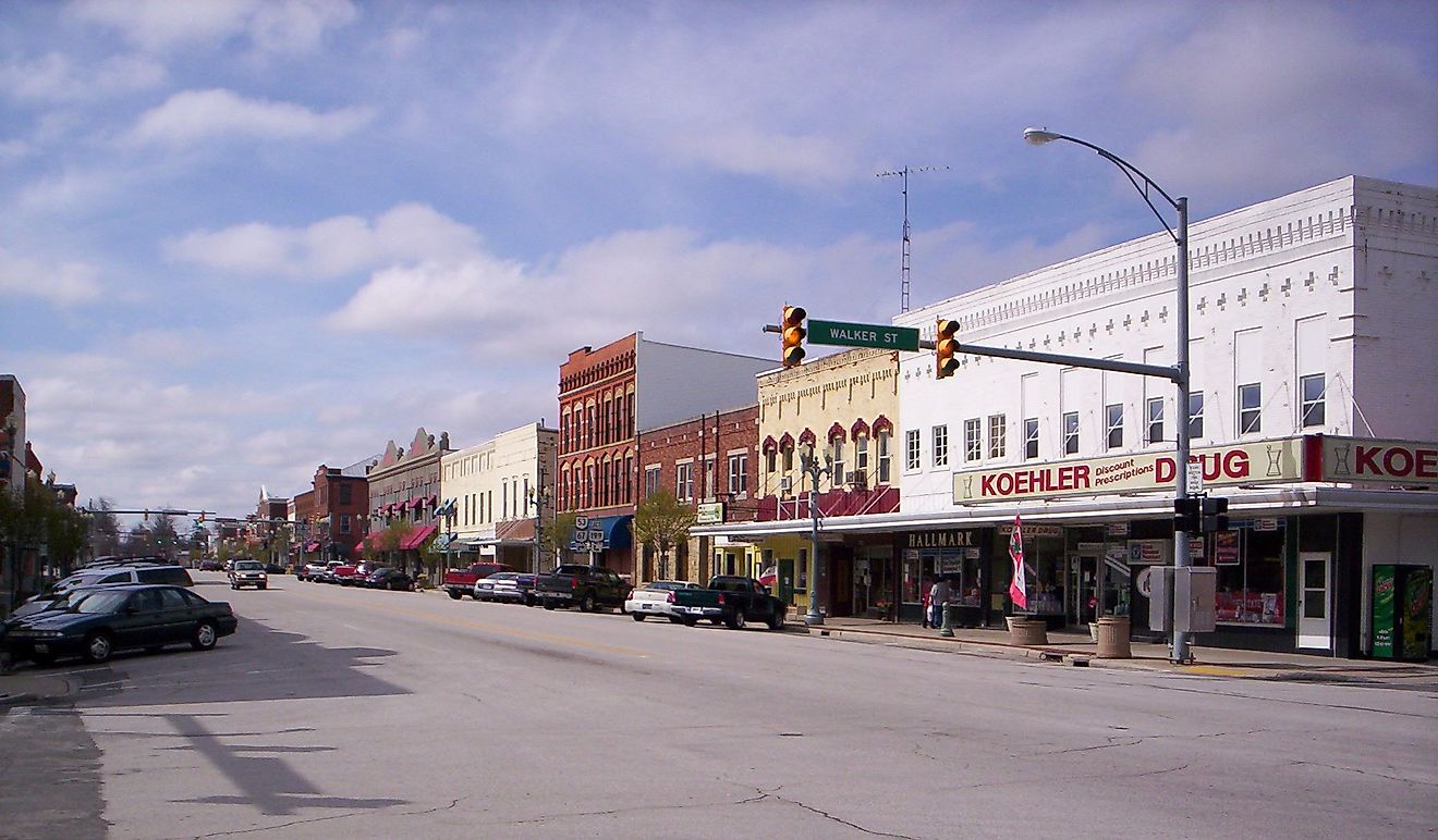 Downtown Upper Sandusky, Ohio.