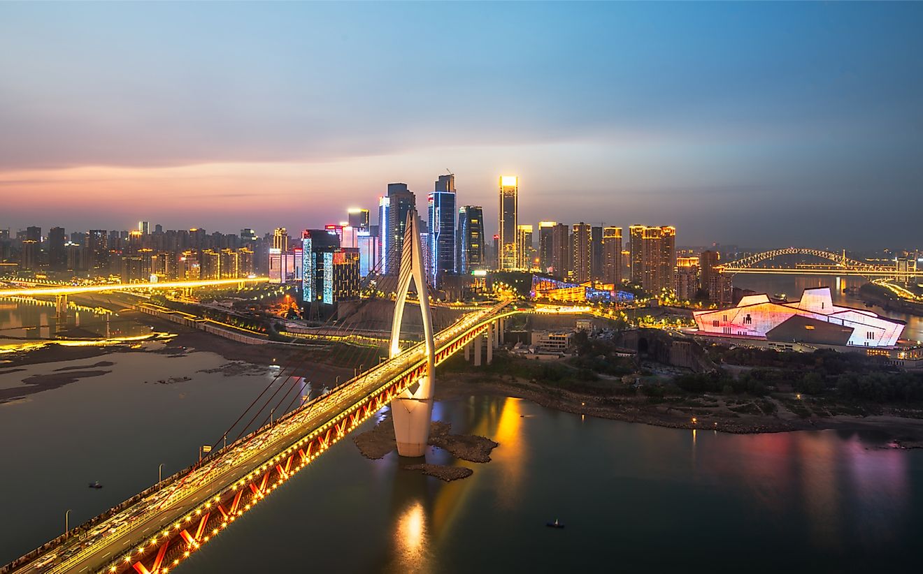 Chongqing, China, is a sprawling megalopolis of more than 20 million. 