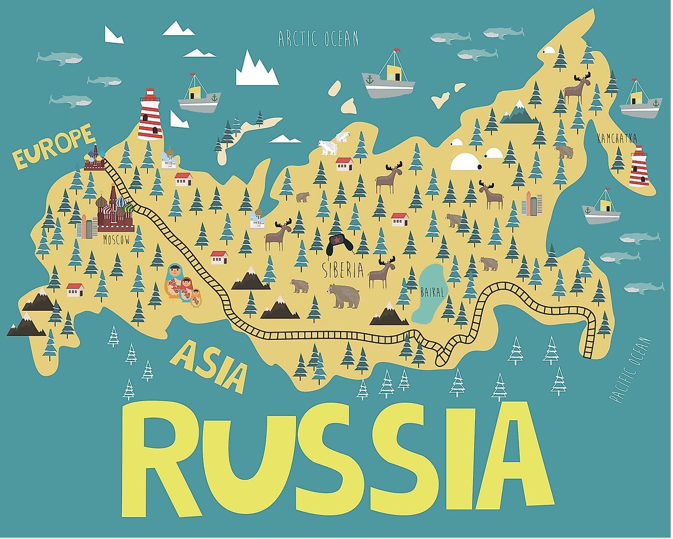 Russia map.