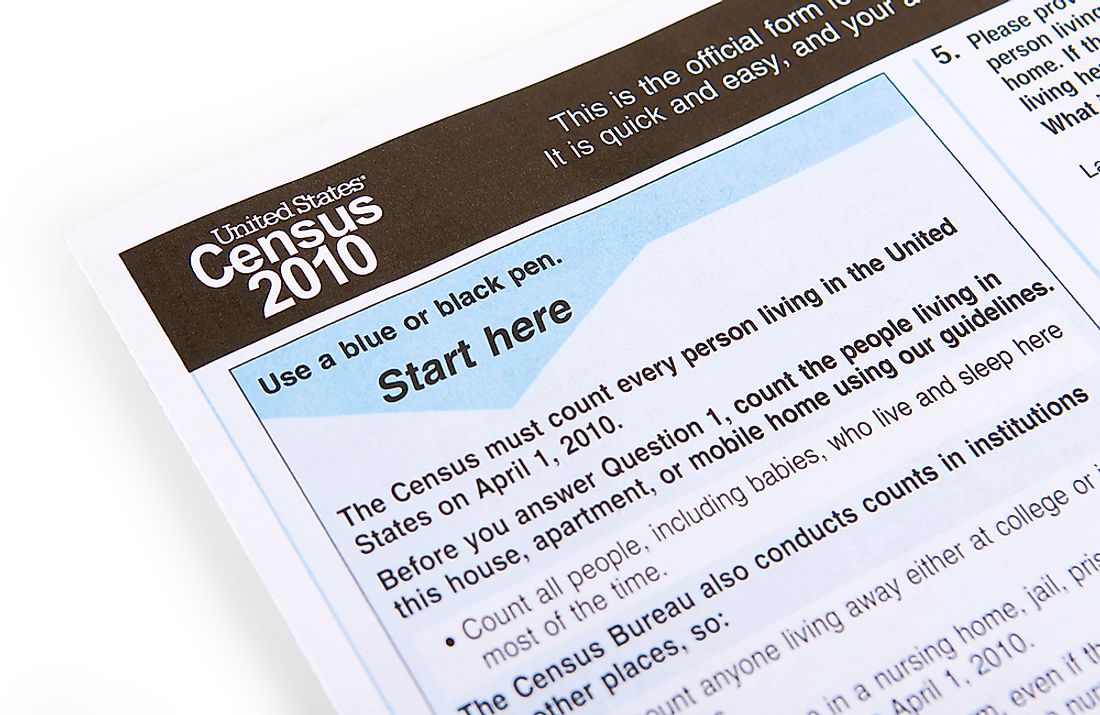 In the US, a census is carried out every 10 years.
