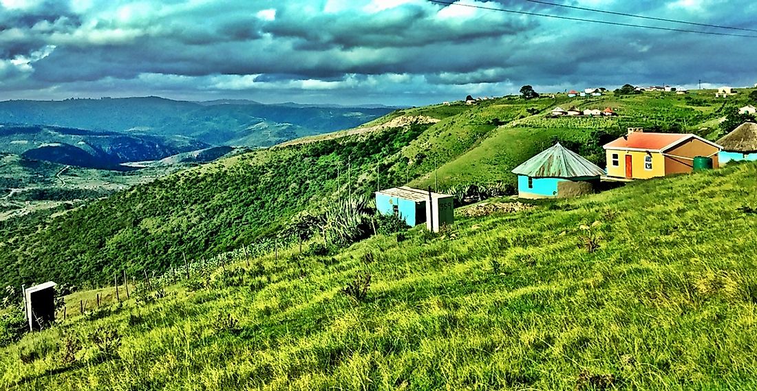 An Xhosa village in South Africa. 