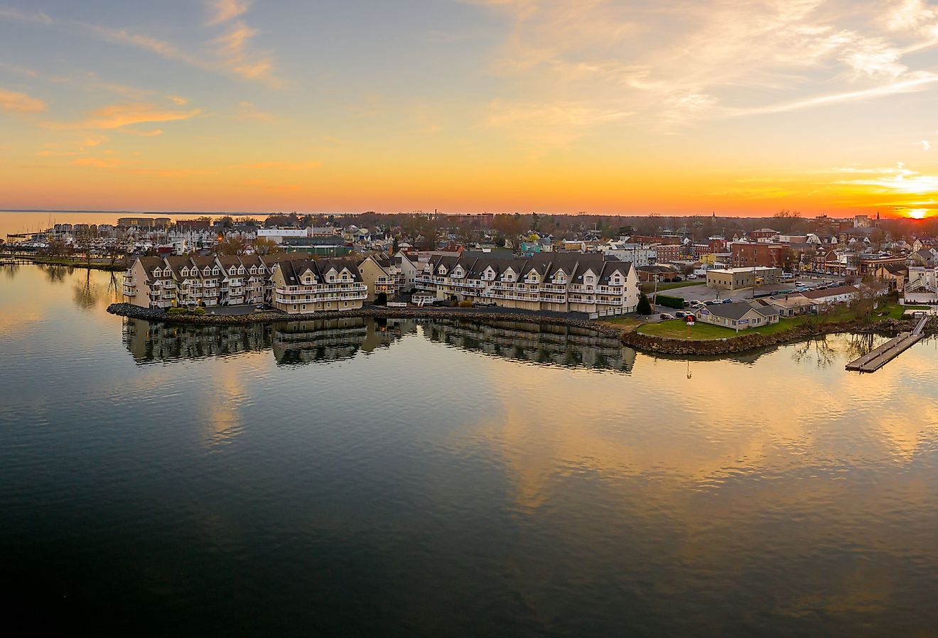 Havre de Grace, Maryland on the Susquehanna River and the Chesapeake Bay.