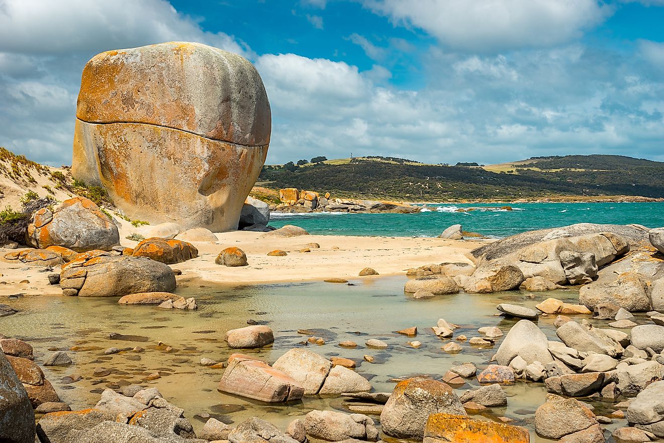 Castle Rock on Flinders Island, Tasmania