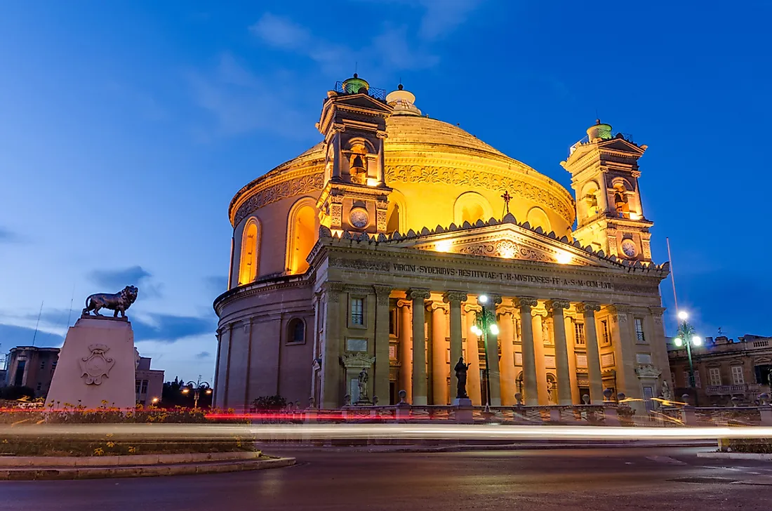 The Mosta Dome in Malta. 