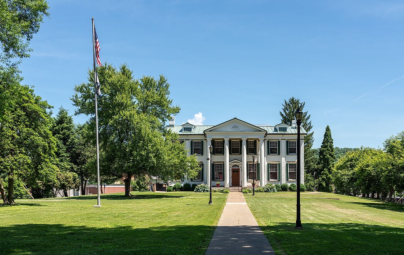 Waldomore historic building in Clarksburg, West Virginia. Image credit: Steve Heap / Shutterstock.com.
