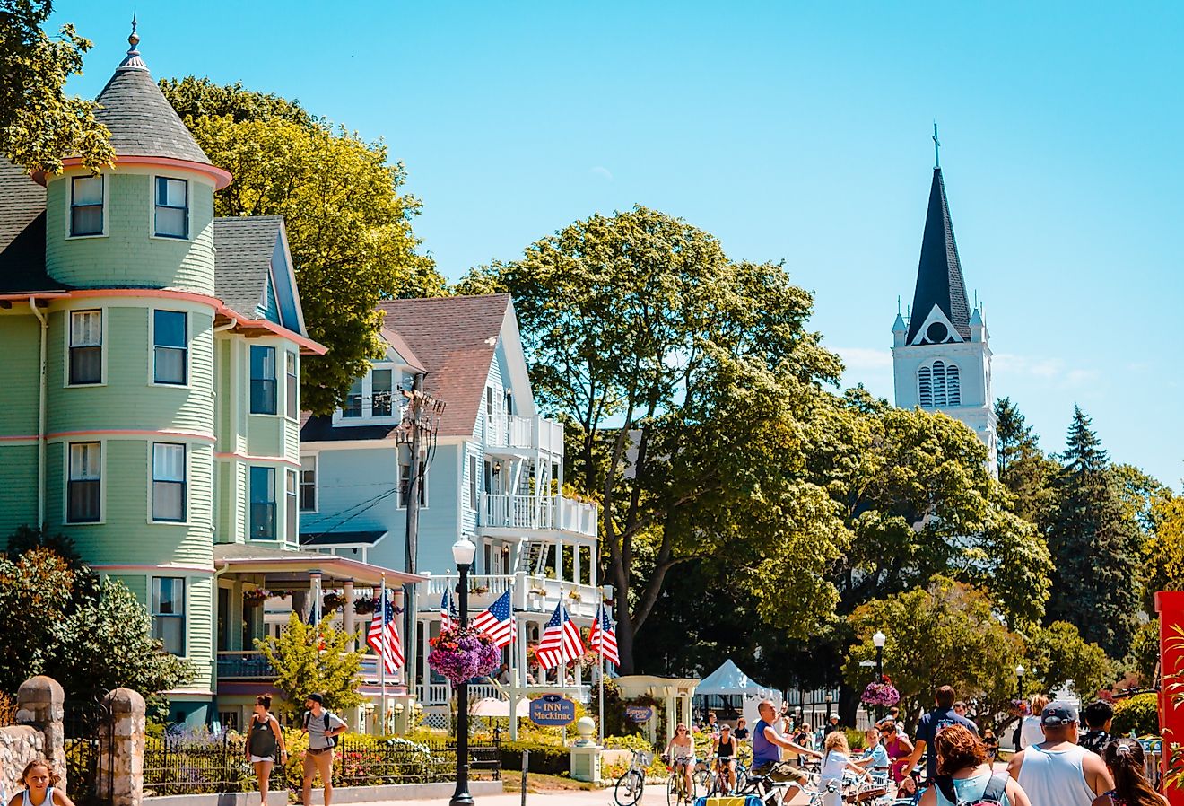 St. Anne's Church, Mackinac Island, Michigan. Image credit Michael Deemer via Shutterstock