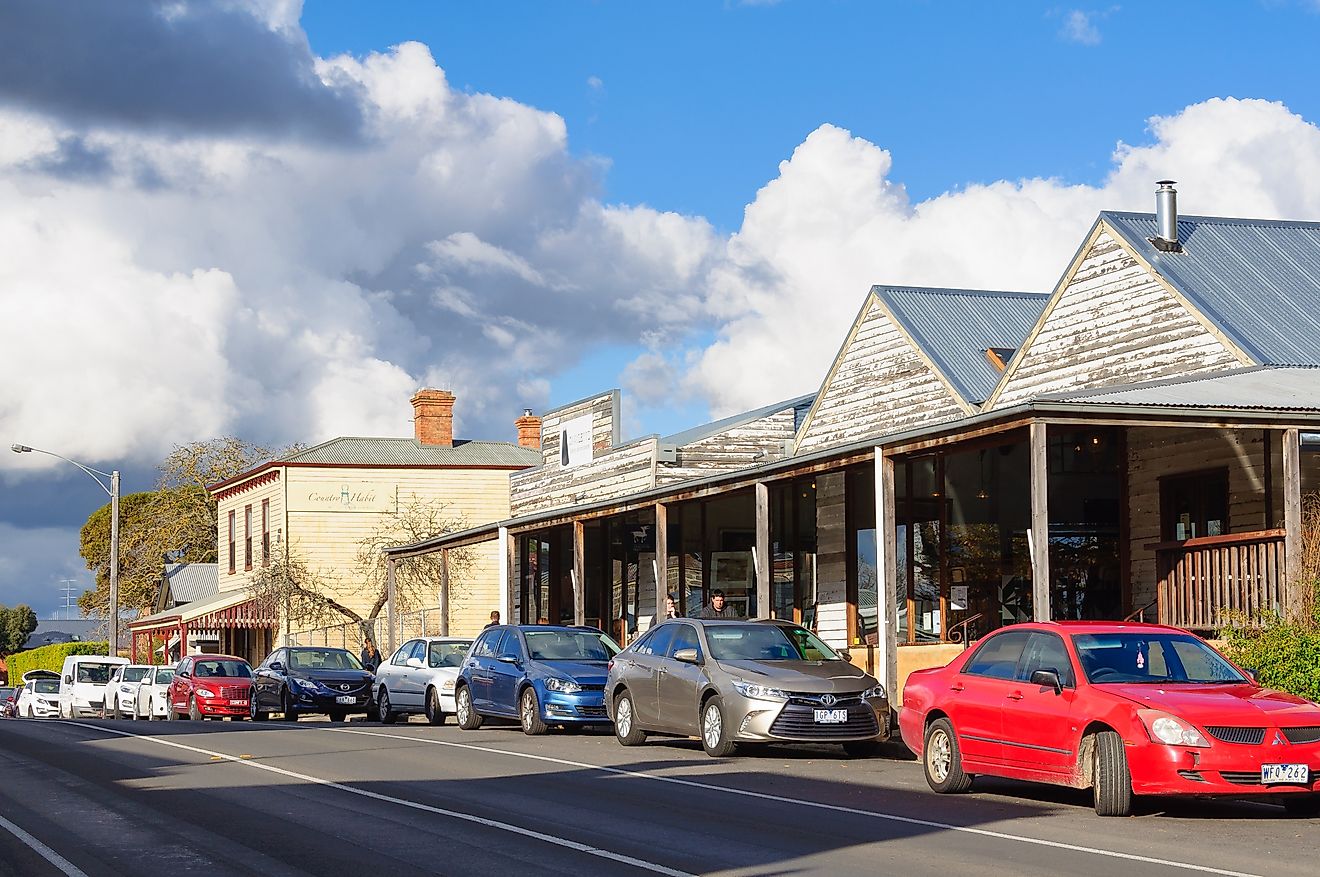 Piper Street in Kyneton, Victoria, Australia.