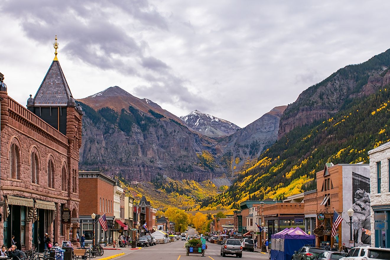 Telluride, Colorado in the fall