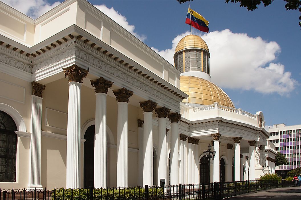 The Federal Legislative Palace in Caracas, Venezuela.