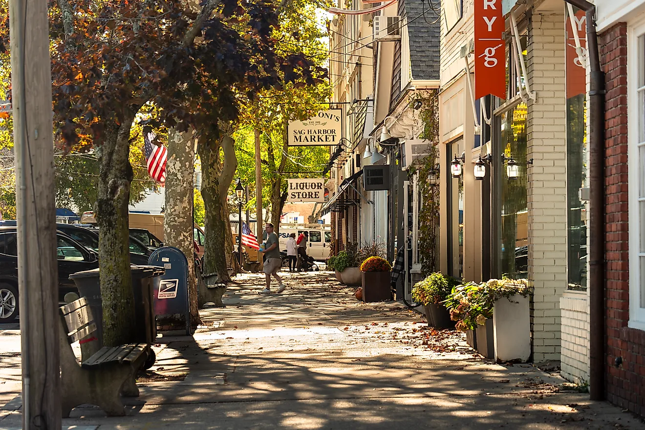 Downtown Sag Harbor, New York, via Pgaim / iStock.com