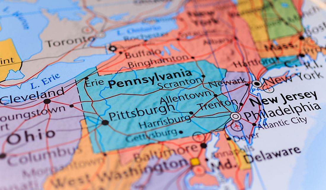 Pennsylvania is located in the mid-Atlantic region of the United States.