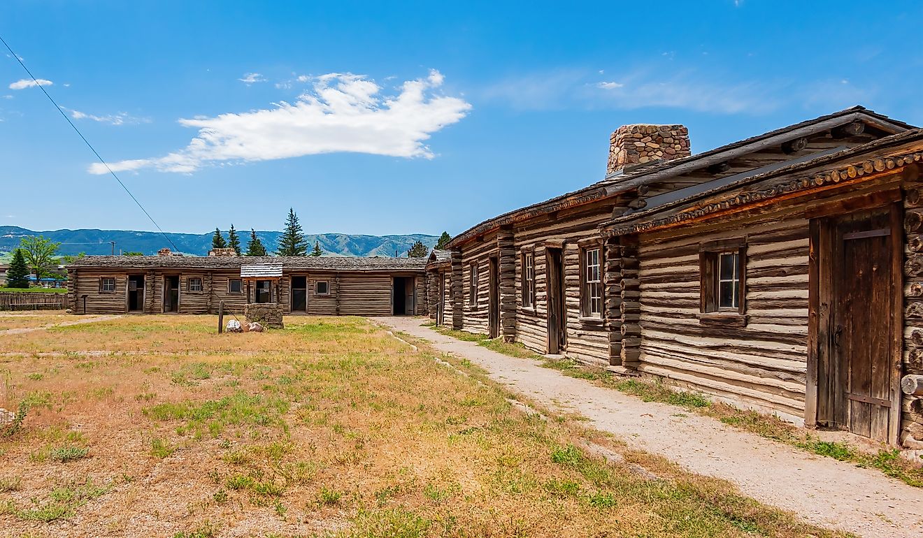 Overcast view of the Fort Caspar Museum at Wyoming.