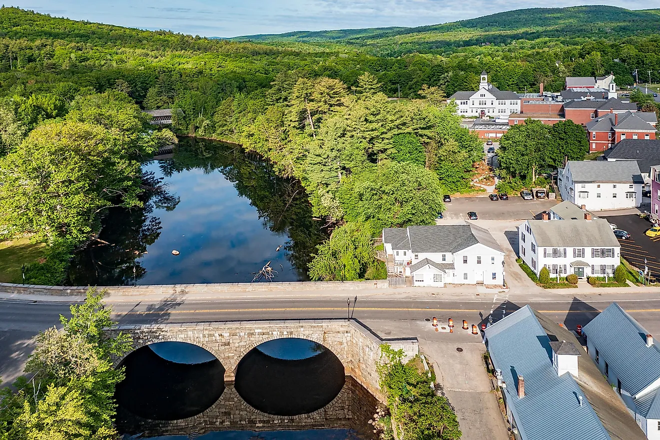 The picturesque town of Henniker, New Hampshire.