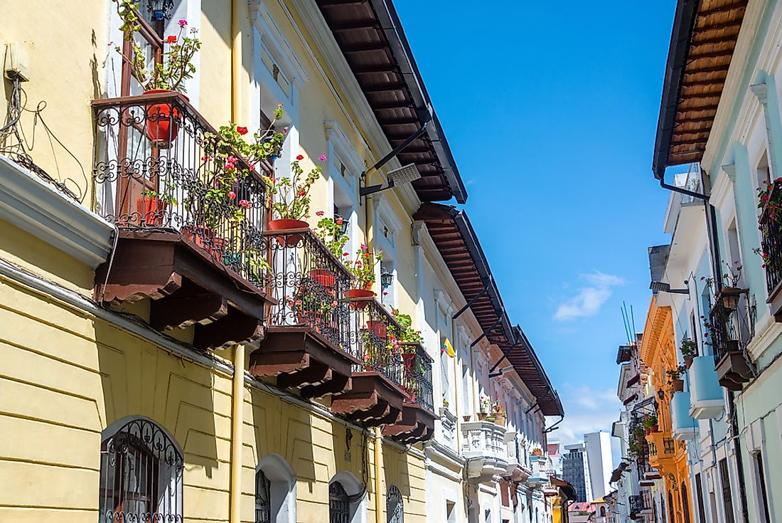 The historic center of Quito has been extremely well-preserved. 