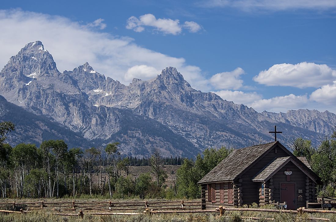 Chapel of the Transfiguration in Wyoming's Grand Teton National Park.