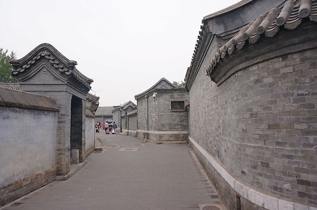 A typical Beijing hutong. 