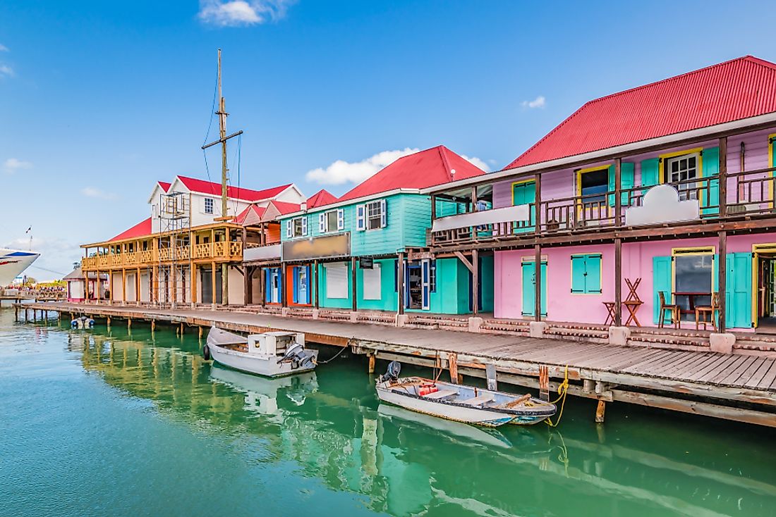 St. John's, the capital city of Antigua and Barbuda. 