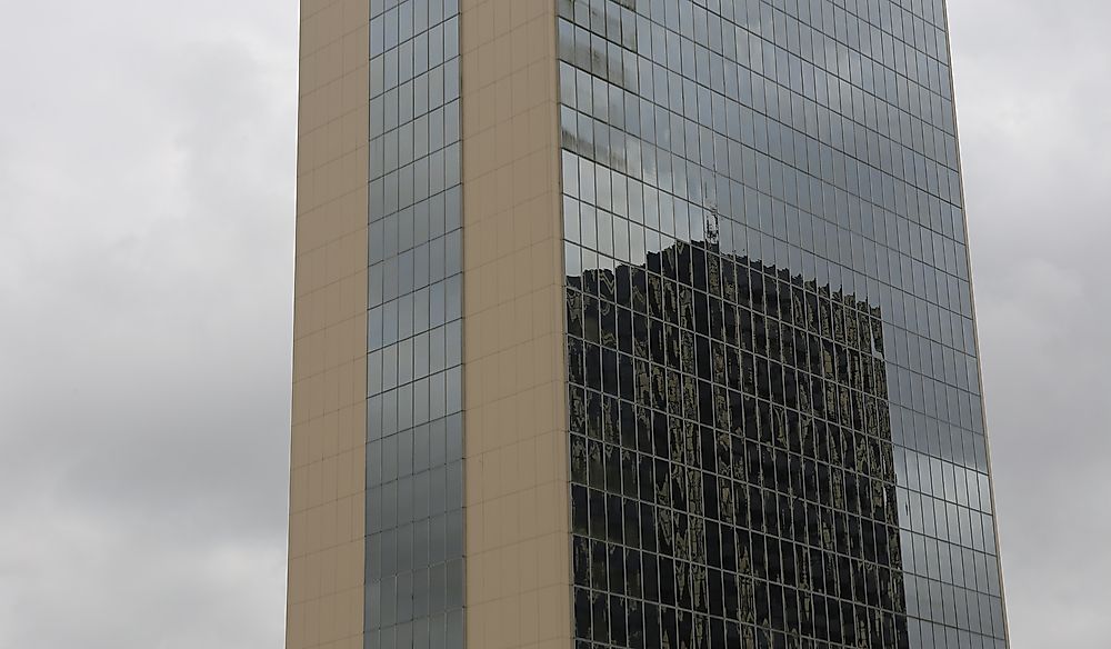 The Africa Development Bank (AfDB) headquarters in Abidjan, Ivory Coast. Editorial credit: BOULENGER Xavier / Shutterstock.com