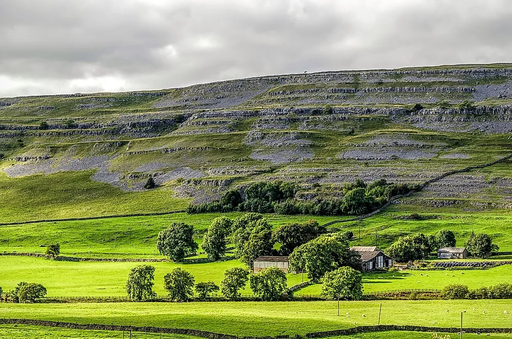 Agricultural land in the United Kingdom. 