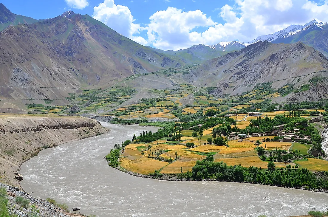 Afghanistan near the border with Tajikistan. 