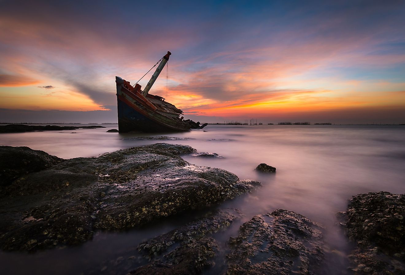 An old shipwreck. Image credit: Sorn340 Studio Images via Shutterstock