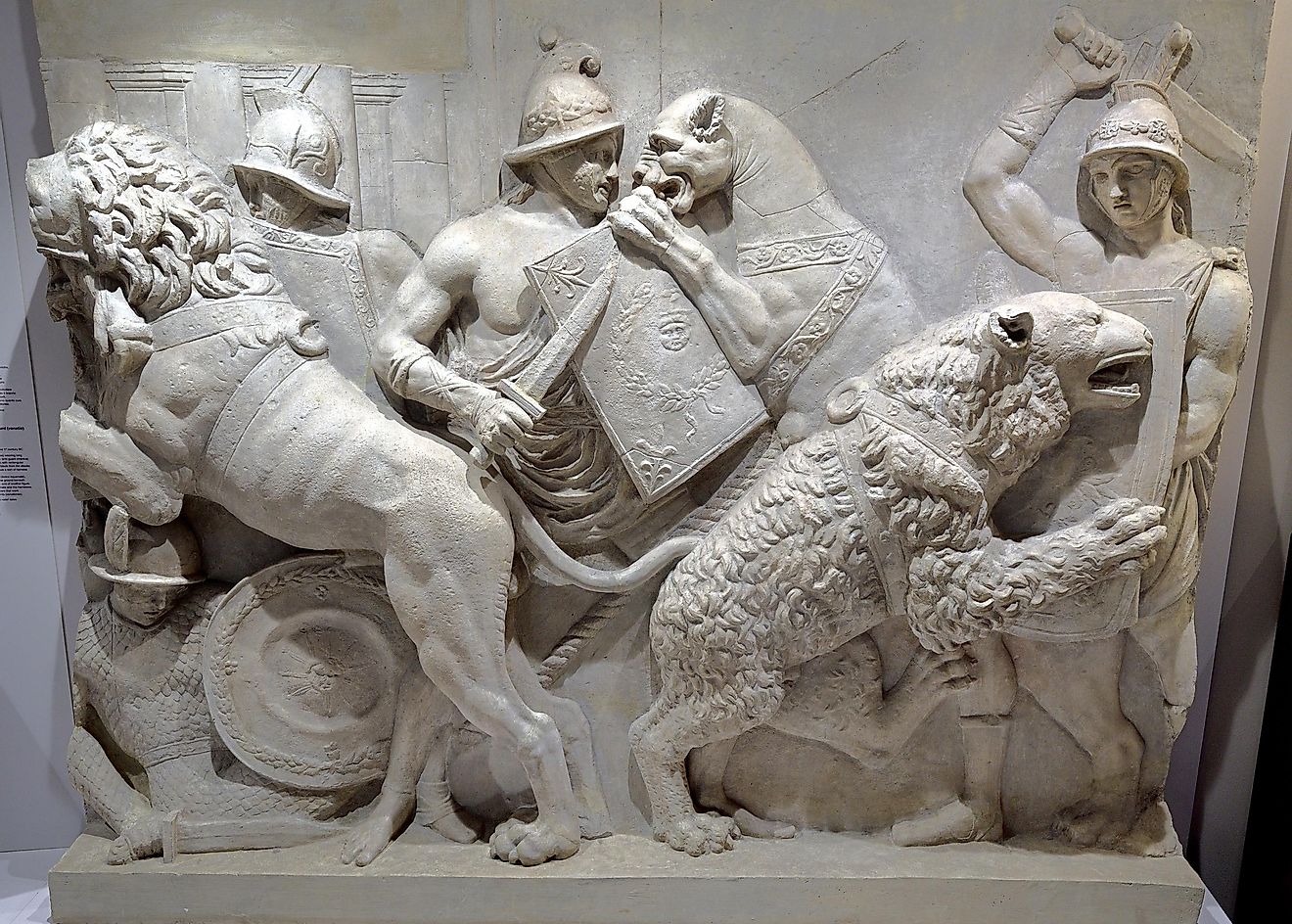 Art depicting gladiator combat
