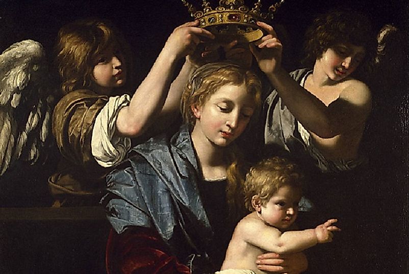 Caravaggisti painter Bartolomeo Cavarozzi's "Virgin and Child With Angels".