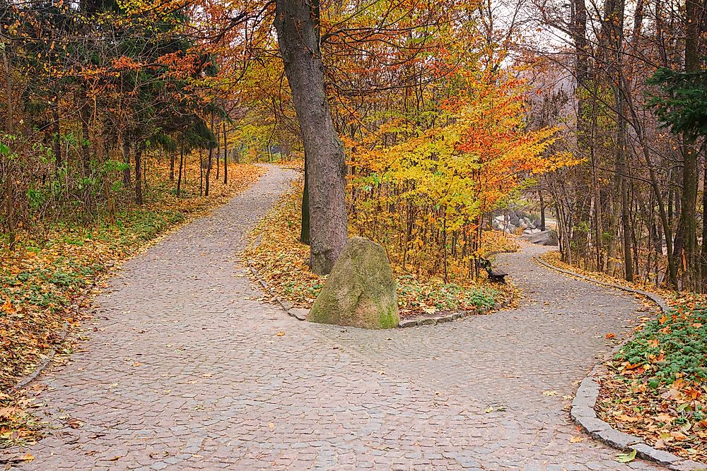 Fall in Sofiyivsky Park.