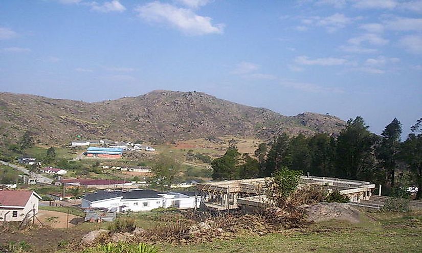 Mbabane, the capital city of Swaziland.
