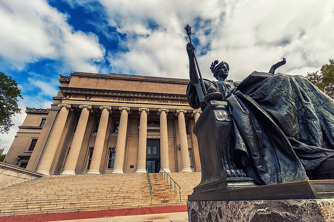 Statues play an ornate tribute to persons or events. 