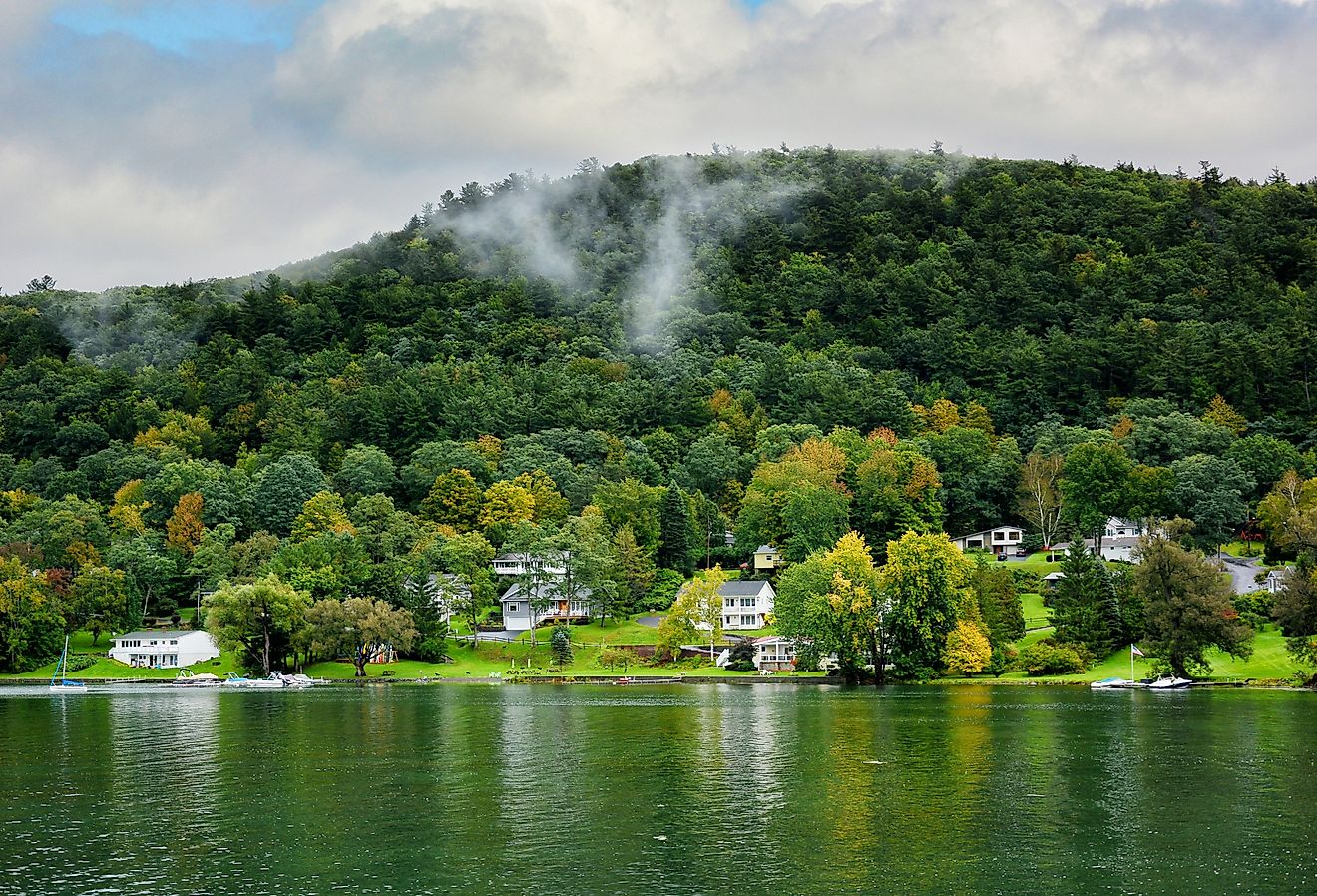 Homes in Cooperstown, New York.