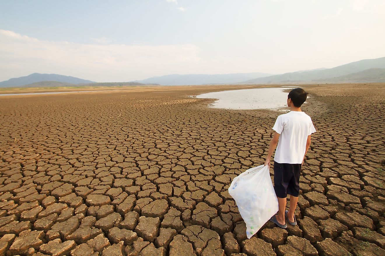 Climate change is causing several water bodies across the world to dry up.