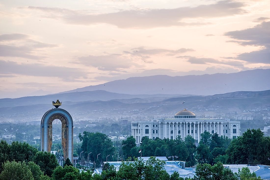 Dushanbe, the capital of Tajikistan. 