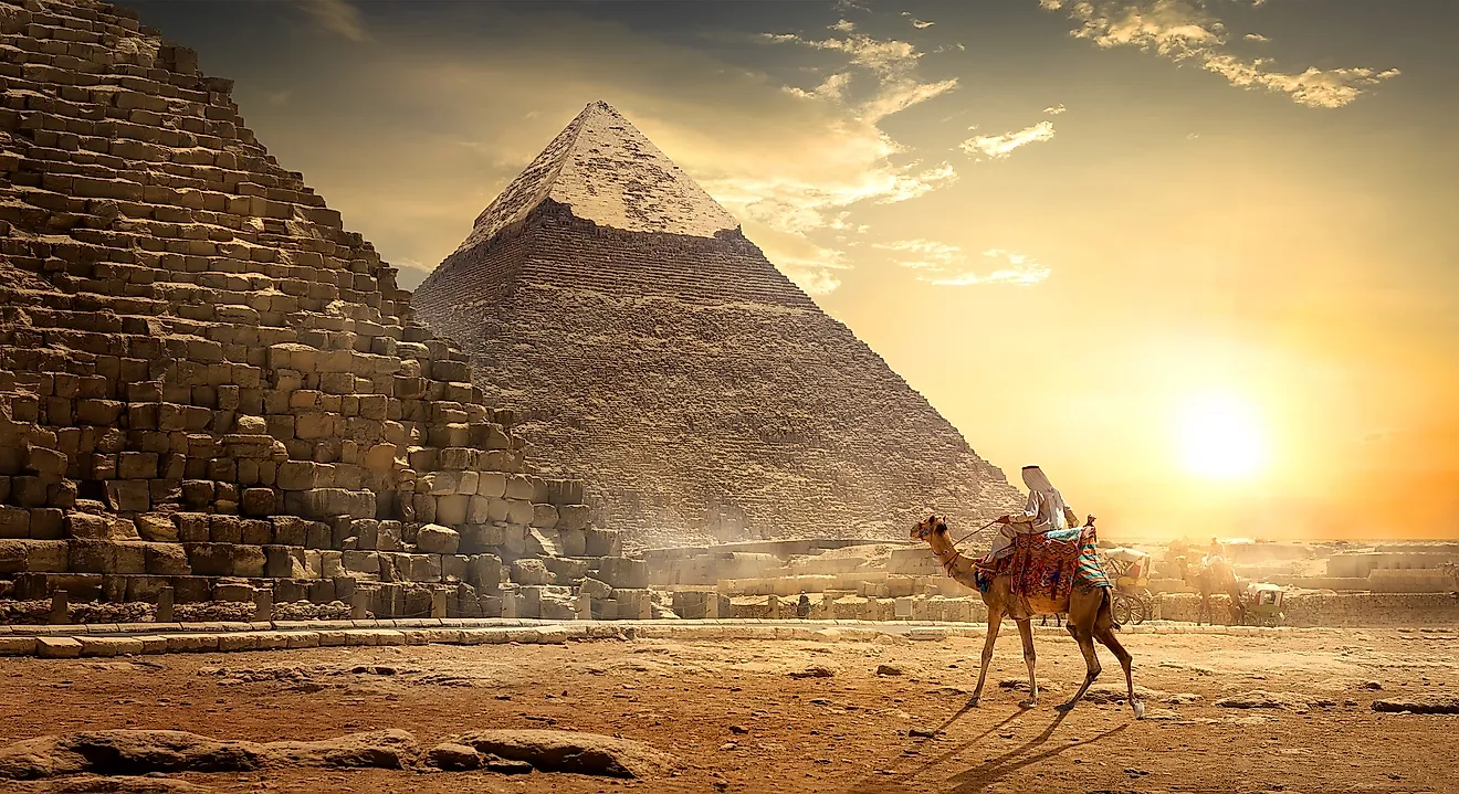 The Pyramids of Giza.